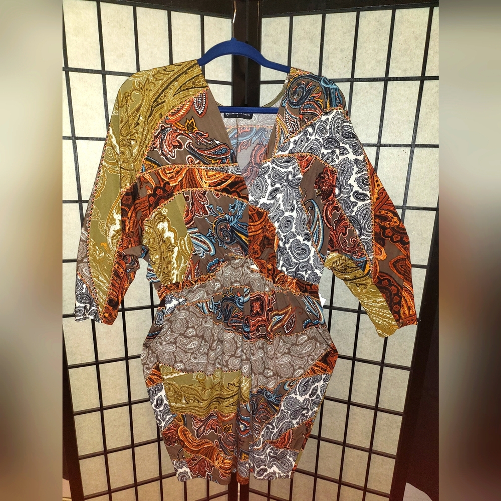 Fashion To Figure Brown Paisley Dress